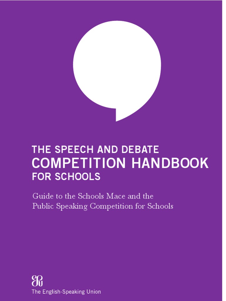 Schools Speech and Debate Handbook | PDF | Public Speaking | Cognition