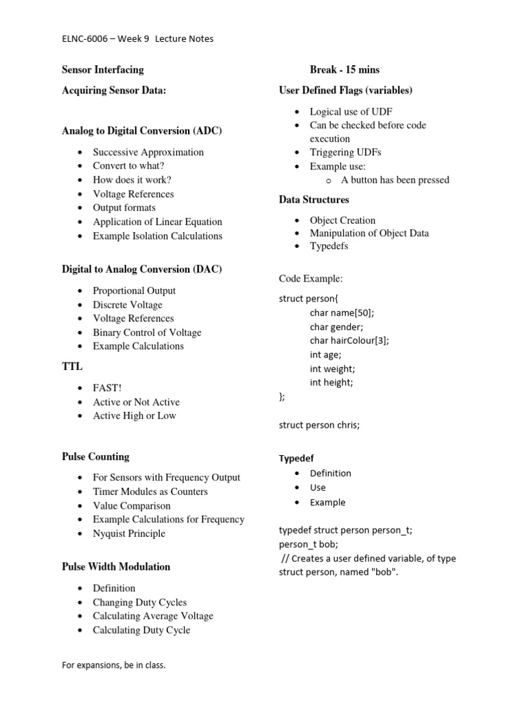 Sensor Interfacing & Data Conversion | PDF | Computers | Technology ...