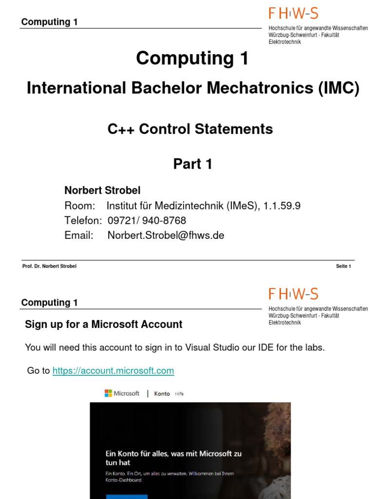 Control Statements in C++ (Part 1) | PDF