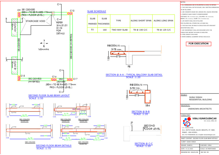 Second Floor Slab Beam Details | PDF | Structural Engineering ...