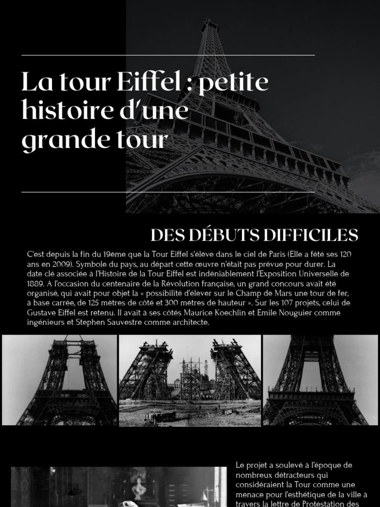 Histoire de la Tour Eiffel | PDF | Art