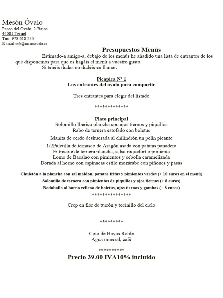 Menus Navidad 2024 PDF
