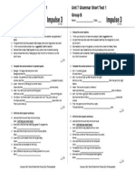 Unit 7 Grammar Short Test 1 A+b