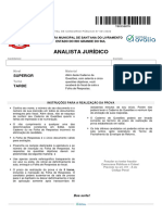 Avalia 2023 Prefeitura de Santana Do Livramento Rs Analista Juridico Prova