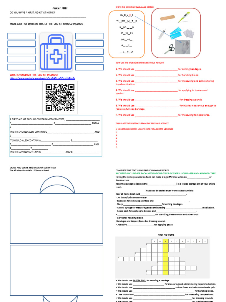 First Aid Kit Essentials | PDF | Business | Finance & Money Management