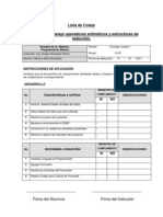 Lista Cotejo P19