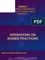 Operations On Fractions GEMDAS