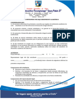 Acta de Compromiso Por Bajo Rendimiento Académico