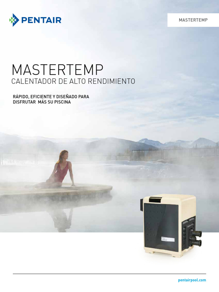 Calentador MasterTemp High Performance Heater Spanish PDF