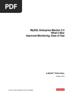 Mysql Enterprise Monitor 2.3 What'S New: Improved Monitoring, Ease of Use