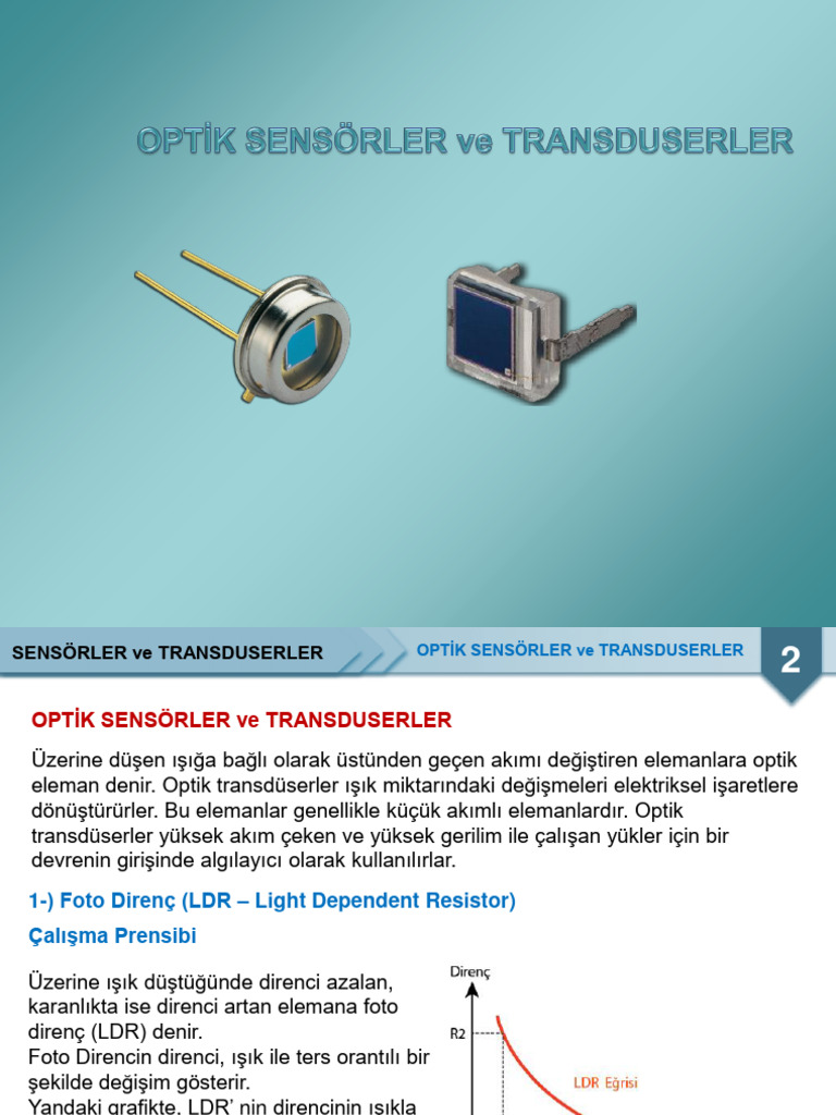 Optik Sensor Ve Transduserler | PDF