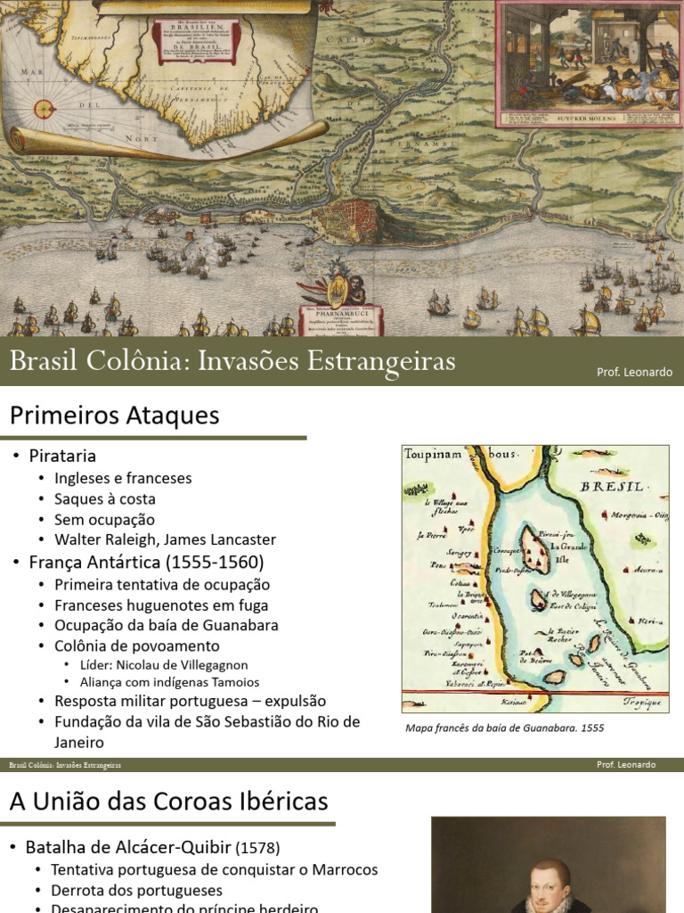 Invasões Estrangeiras no Brasil Colonial | PDF | Império Espanhol