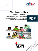 Math 1 Q2 M6 Pag Subtract Nan 1 Ngadto Sa 2 Digit Numbers Hangtud 99 Na May Regrouping Gamit An Expanded Form 1