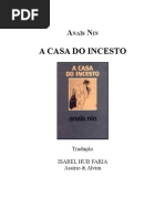 A Casa Do Incesto - Anaïs Nin