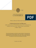 A Arquidiocese de Maceió - Uma Análise Do Processo de Estruturacao - Tese