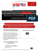 DS10-4S 4 X 36 Inch Belt & 10 Inch Disc Combination Sander