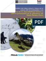 Impactos en La Disponibilidad Hídrica y Cultivos Priorizados en La Subcuenca de Santa Teresa, Cusco