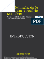 Instalacion de Kali