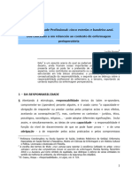 Responsabilidade Profissional: Cinco Estrelas e Bandeira Azul. Dos Conceitos A Um Relanceio Ao Contexto de Enfermagem Perioperatória