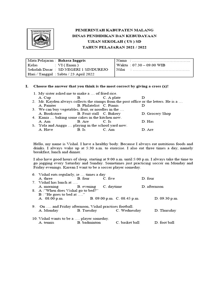 Choose The Answer That You Think Is The Most Correct By Giving A Cross