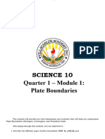 Module in Science 10 Plate Boundaries