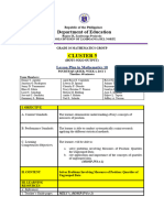 SOLO MATH LESSON PLAN - G10 - Ccluster 5