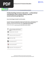 Understanding Inclusive Education A Theoretical Contribution From System Theory and The Constructionist Perspective