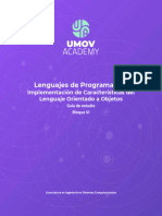 Lenguajes de Programación: Implementación de Características Del Lenguaje Orientado A Objetos