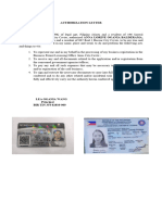 Authorization To Process Business Permit