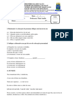 Atv. Portguês II - 2 Ano