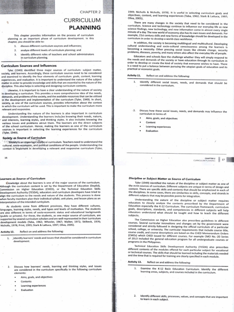 The Teacher And The School Curriculum Module 2 Pdf