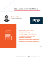 Memory Based Collaborative Filtering Slides
