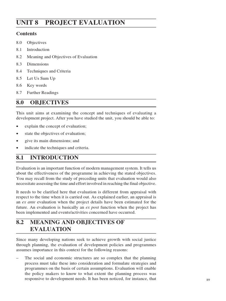 Unit 8 pdf evaluation validity statistics 
