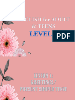 Level 1- English for Adults (Ls 1-8)