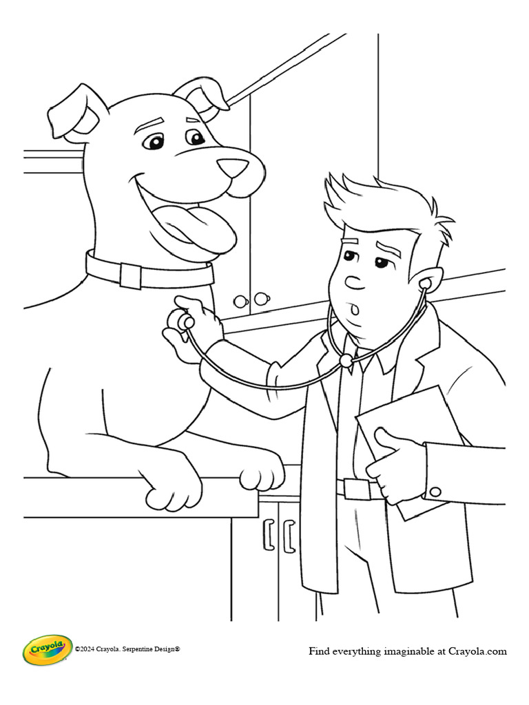 Veterinarian Coloring Page - Crayola | PDF