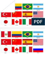 FLAGS Peru Colombia Brazil Argentina