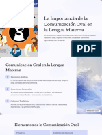 La Importancia de La Comunicacion Oral en La Lengua Materna