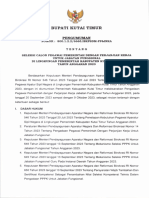 Seleksi Calon Pegawai Pemerintah Dengan Perjanjian Kerja Untuk Jabatan Fungsional Di Lingkungan Pemerintah Kabupaten Kutai Timur Tahun Anggaran 2023