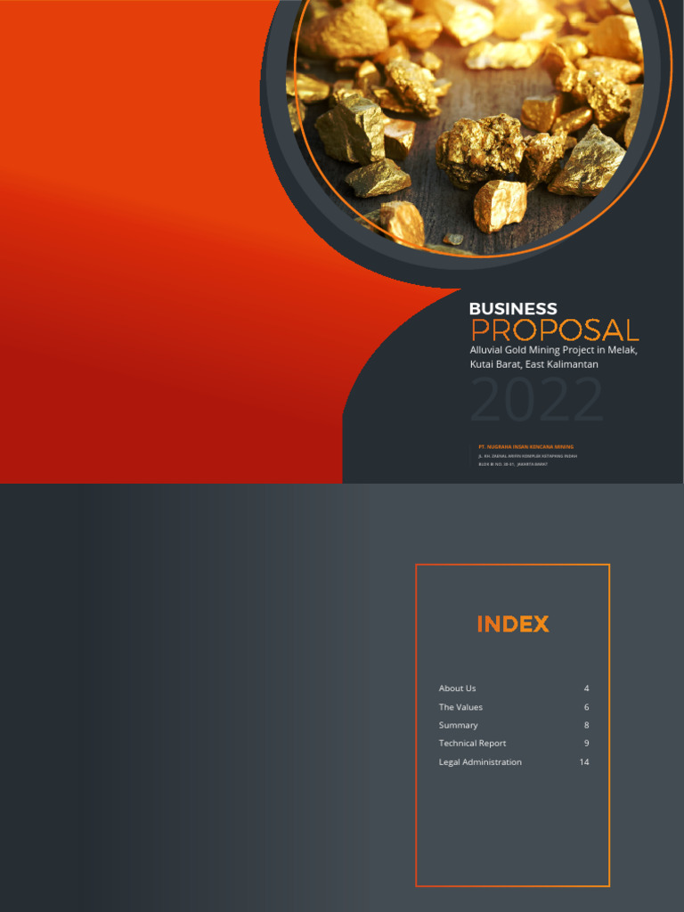 Alluvial Gold Mining Proposal in Melak | PDF | Mining | Minerals