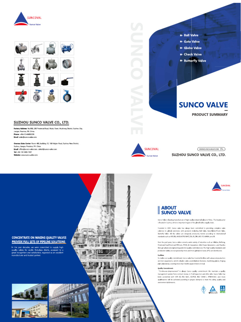 Sunco Valve Brochure | PDF
