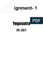 Yogasutra Assignment01