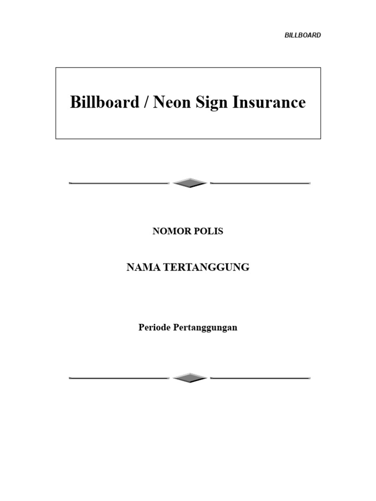 Billboard neon sign insurance | PDF