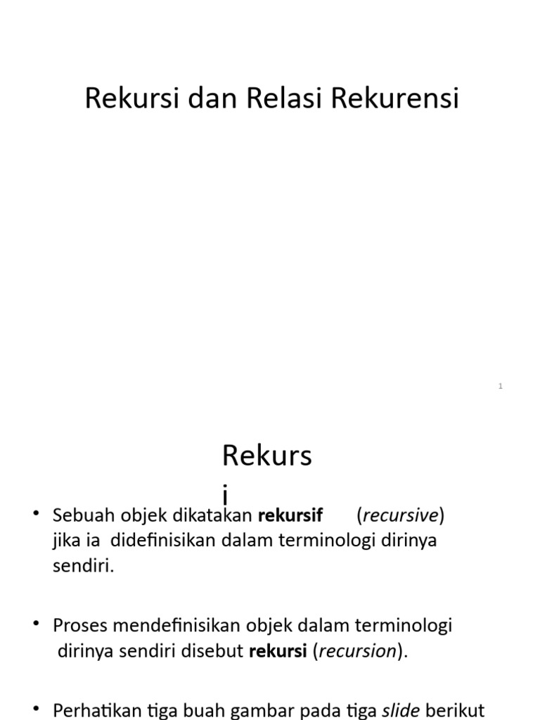Memahami Rekursi dan Fraktal | PDF