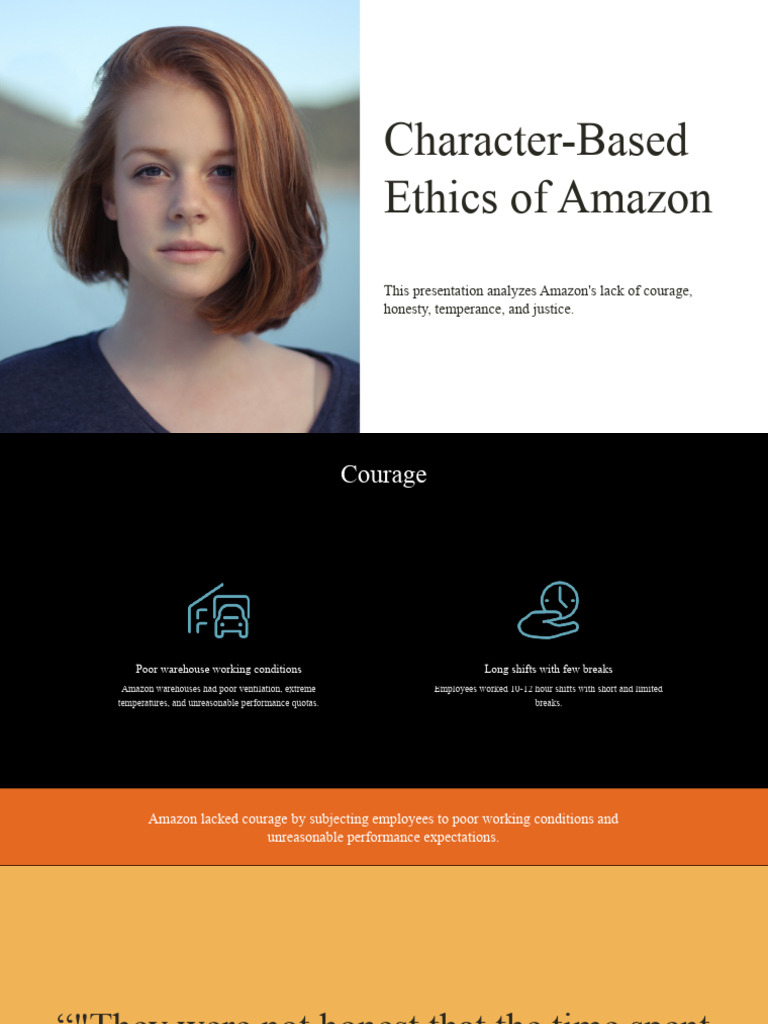 Character-Based Ethics of Amazon | PDF | Taxes | Courage