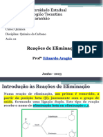 Aula 12 Reações Eliminação