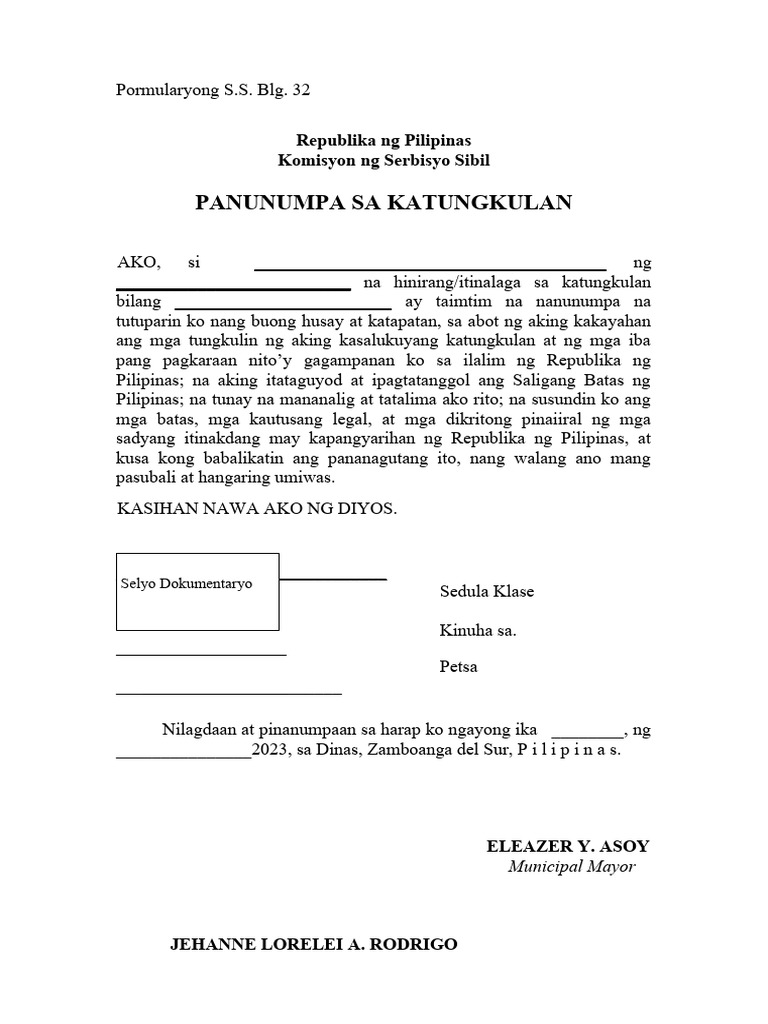 Panunumpa | PDF
