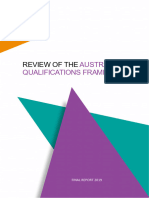 AQF (2019) Review of The Australian Qualification Framework