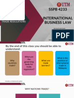 Chapter 5 - International Trade Regulations