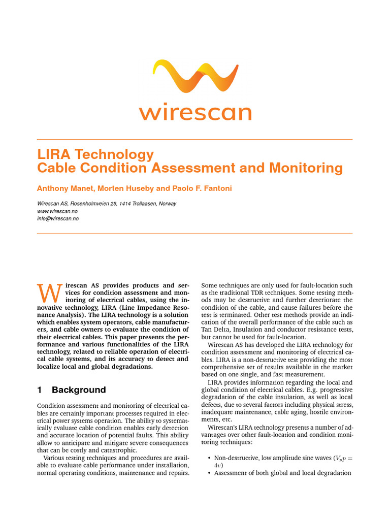 Wp01 Lira Basics D2 Pdf Electrical Impedance Spectral Density