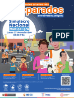 3.1. Afiche INDECI - Simulacro Nacional Multipeligro Del 7 Noviembre A Las 20.00 Hrs
